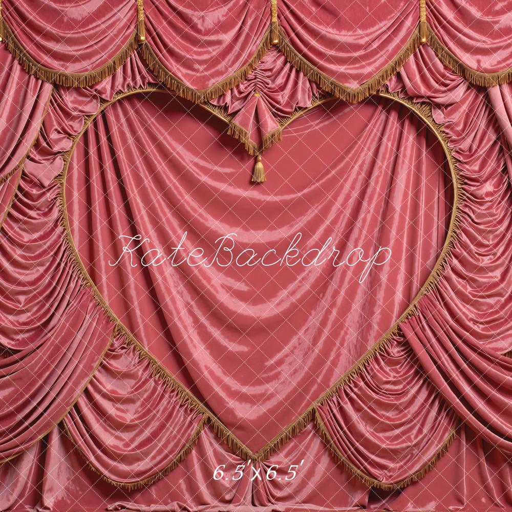 Kate Pink Heart Shape Drapes Wall Backdrop Designed by Mini MakeBelieve - Image 5