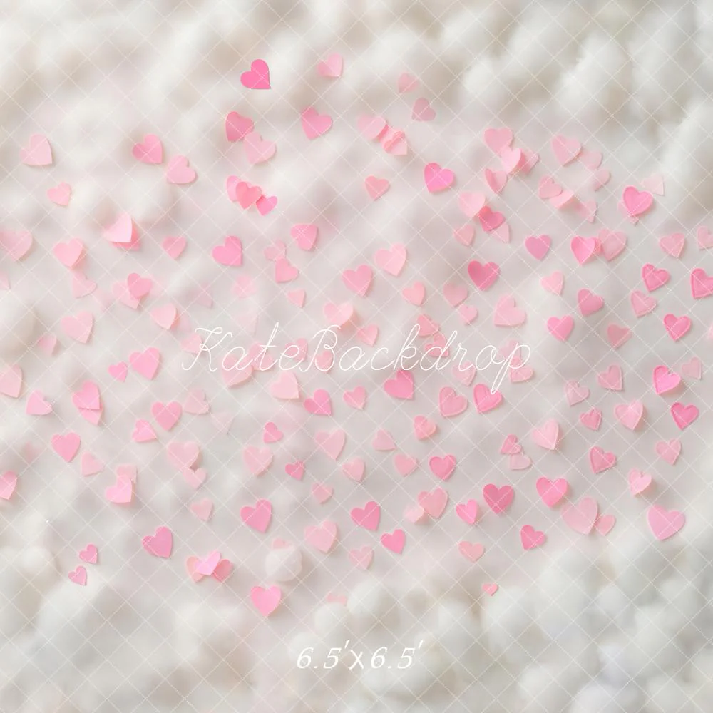 Kate Pink Hearts Texture Floor Backdrop Designed by Emetselch - Image 2