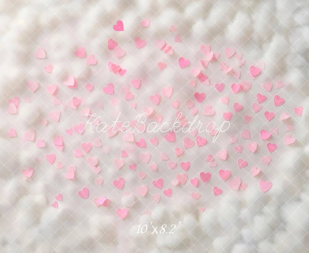 Kate Pink Hearts Texture Floor Backdrop Designed by Emetselch - Image 6