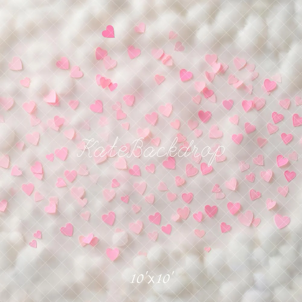 Kate Pink Hearts Texture Floor Backdrop Designed by Emetselch - Image 7
