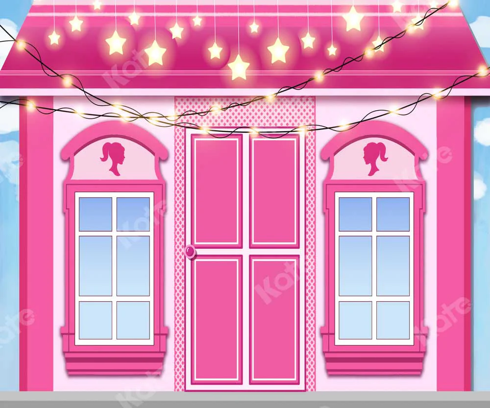 Kate Pink House Star Backdrop Designed by Chain Photography - Image 3