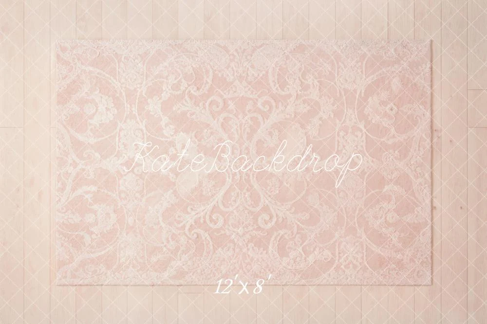 Kate Pink Ornate Pattern Fleece Backdrop Designed by Kate Image - Image 4