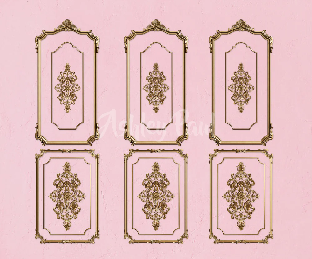 Kate Pink Ornate Wall Backdrop Designed by Ashley Paul - Image 3
