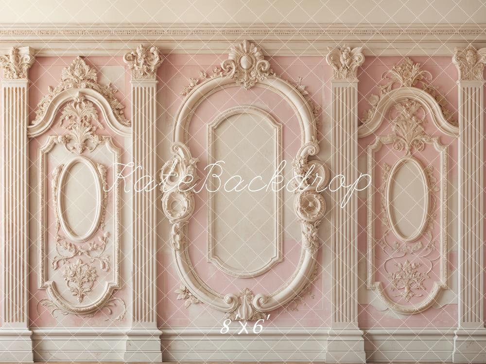 Kate Pink Retro Carved Wall Backdrop Designed by Emetselch - Image 3