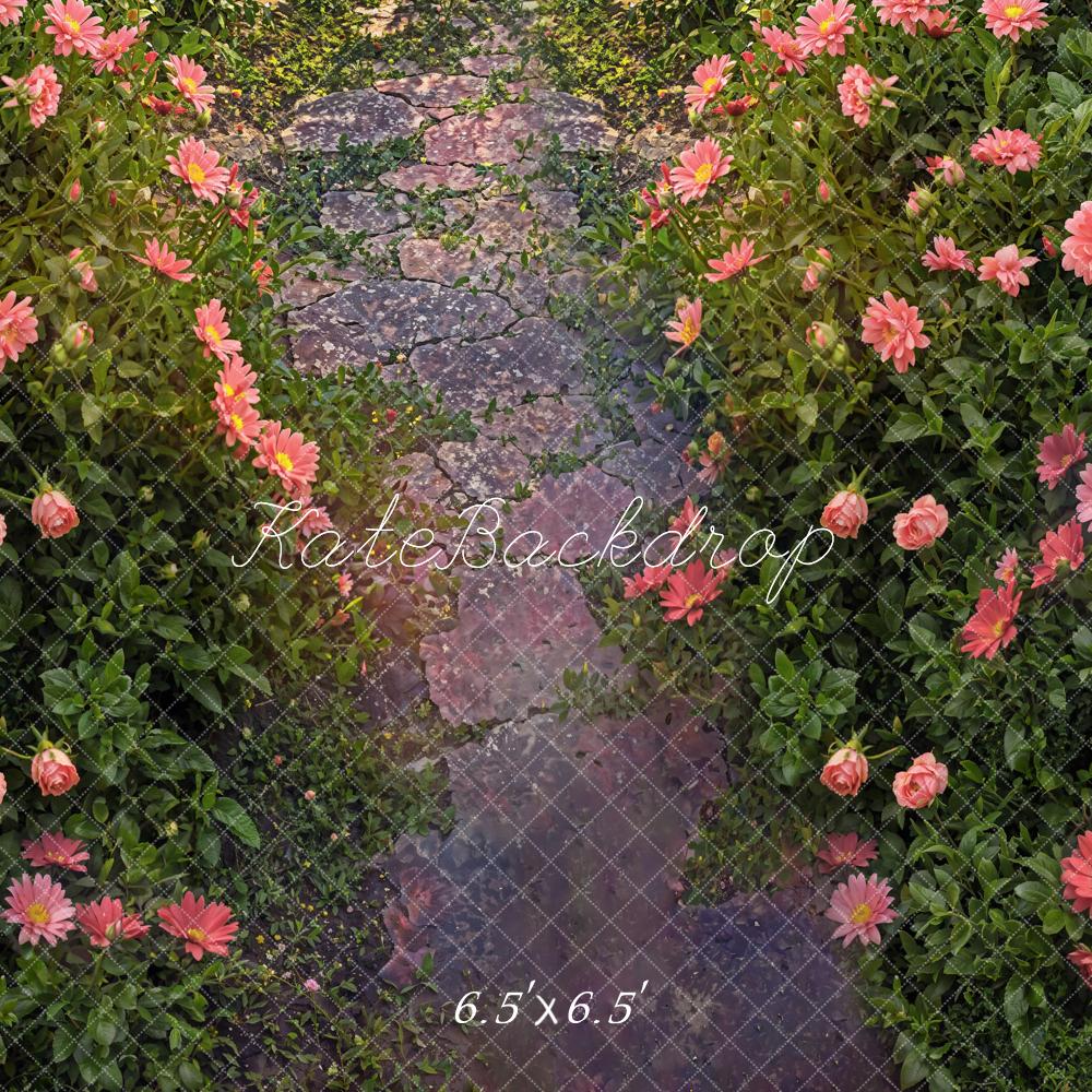 Kate Pink Rose Stone Floor Backdrop Designed by Kate Image - Image 2