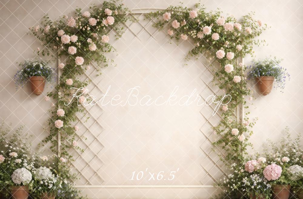 Kate Pink Roses Arch Wall Backdrop Designed by Vertigo Productions - Image 4