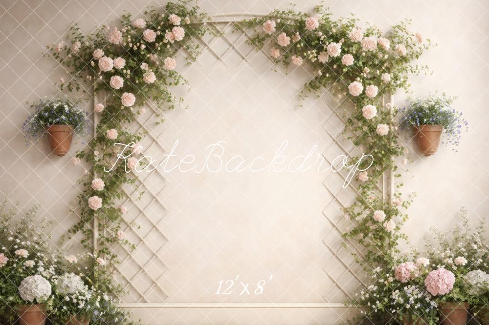 Kate Pink Roses Arch Wall Backdrop Designed by Vertigo Productions - Image 8