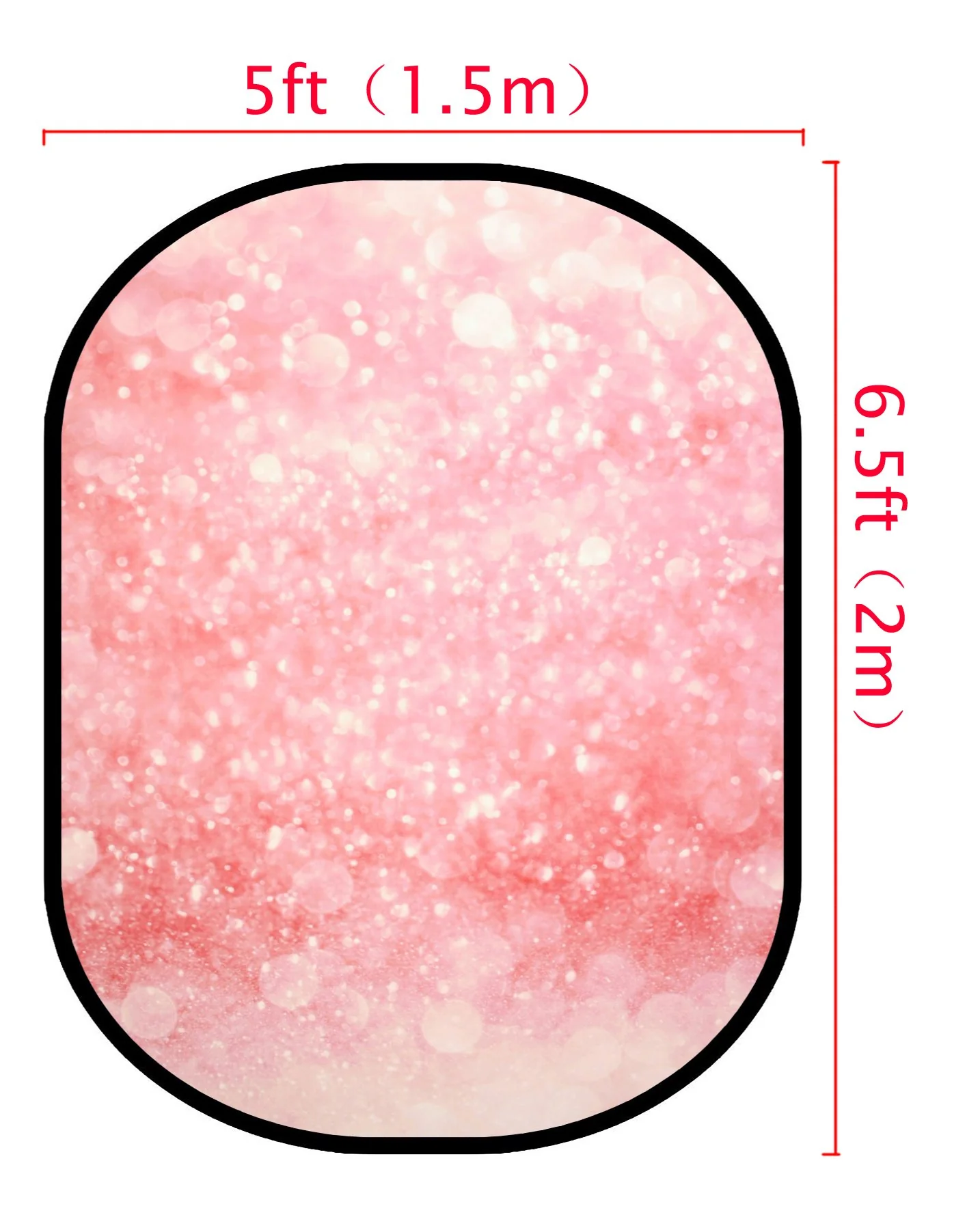 Kate Pink Sequins Bokeh/ Blue Sequins Bokeh Collapsible Backdrop Photography 5X6.5ft(1.5x2m) - Image 3