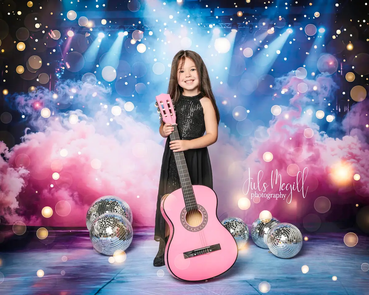 Kate Pink Smoke Stage Lighting Backdrop Designed by Emetselch - Image 3