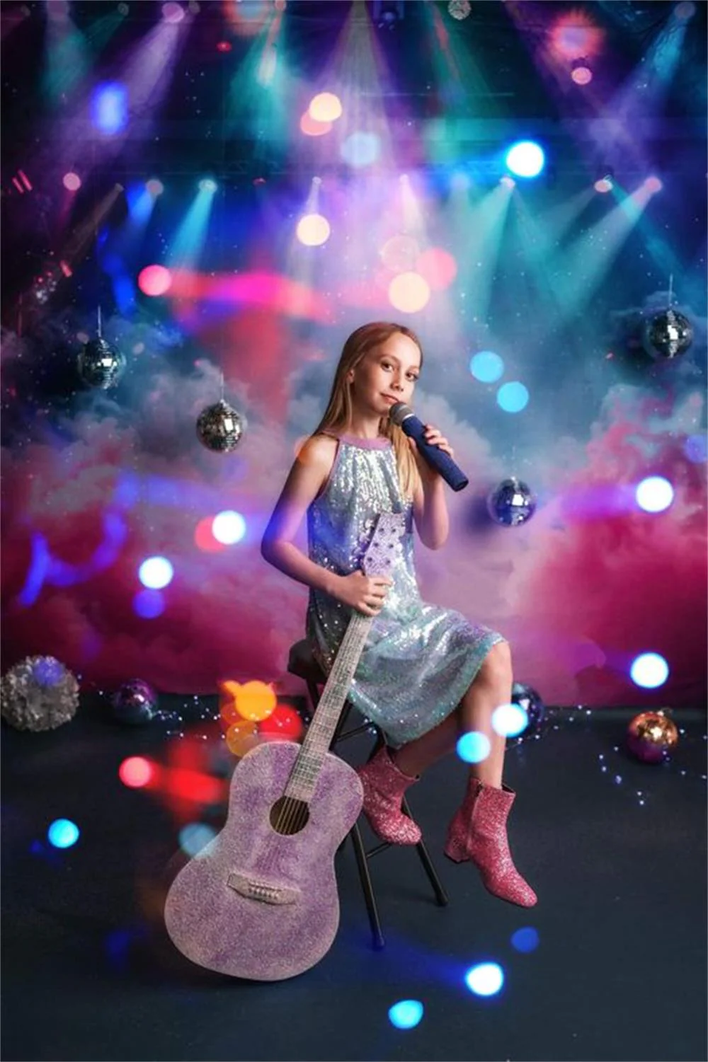 Kate Pink Smoke Stage Lighting Backdrop Designed by Emetselch - Image 4
