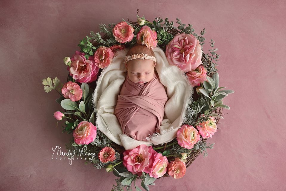 Kate Pink Tones Fine Art Abstract Backdrop designed by Veronika Gant - Image 3