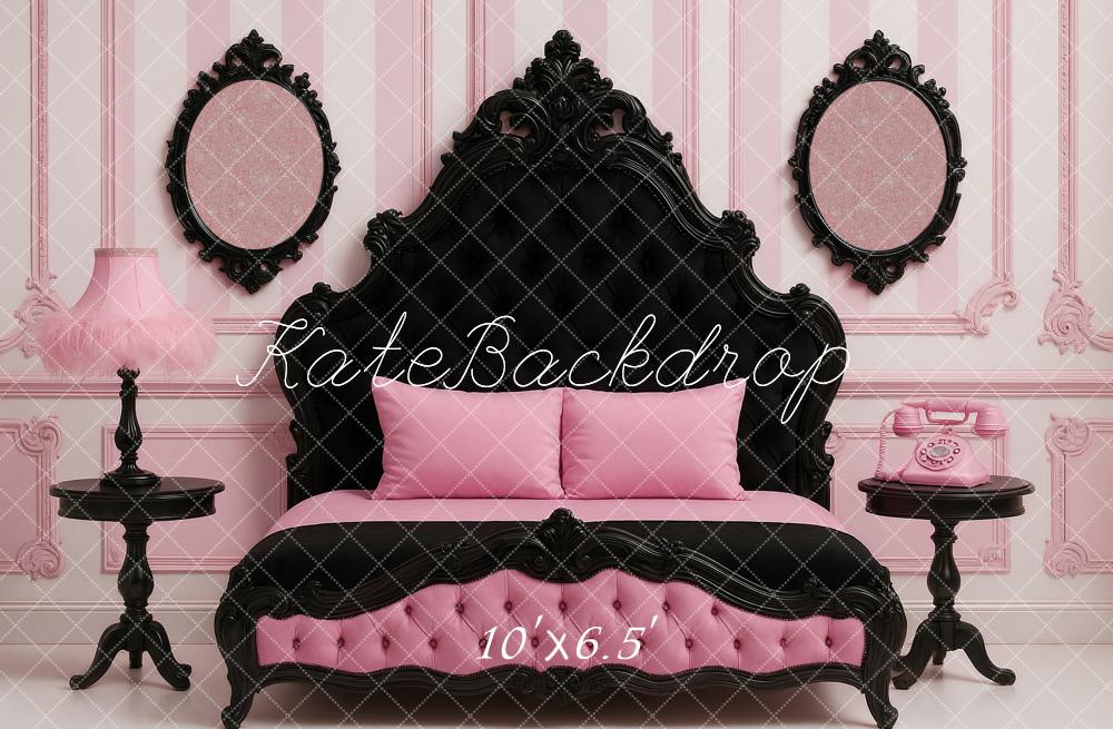 Kate Pink Vintage Bed Mirrors Backdrop Designed by Ashley Paul - Image 4