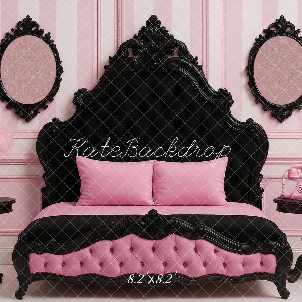Kate Pink Vintage Bed Mirrors Backdrop Designed by Ashley Paul - Image 5