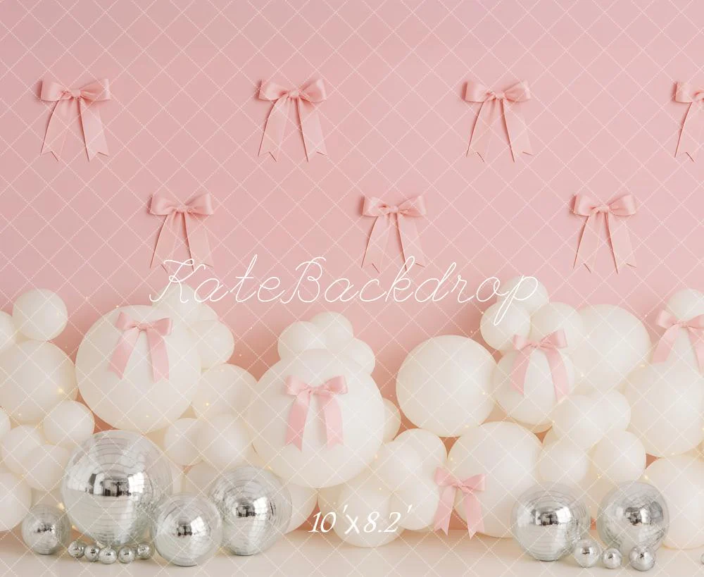 Kate Pink Wall Bows White Balloons Backdrop Designed by Patty Robert - Image 6
