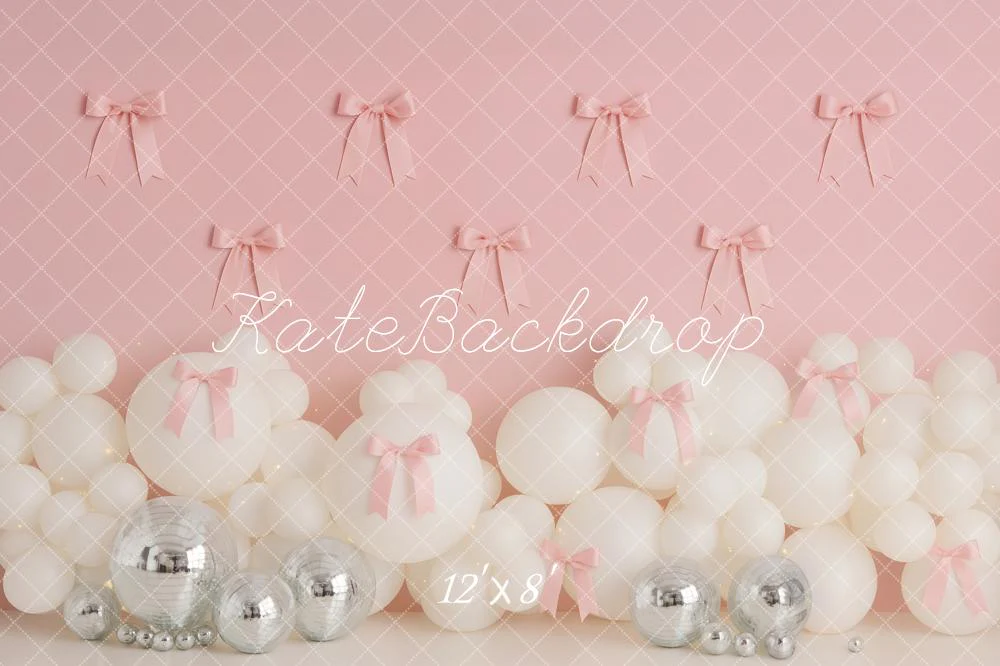 Kate Pink Wall Bows White Balloons Backdrop Designed by Patty Robert - Image 8