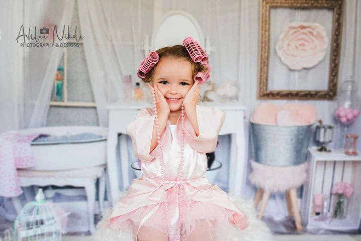 Kate Powder Room Children Backdrop for Photography Designed by Erin Larkins - Image 6