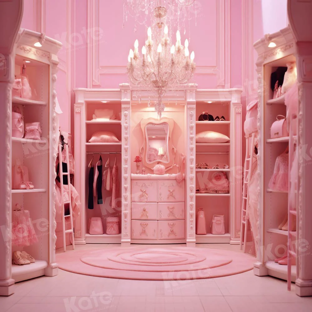 Kate Pink Princess Room Backdrop Designed by Chain Photography - Image 3