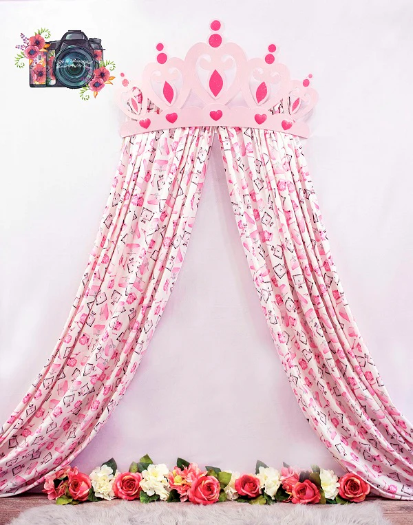 Kate Princess Pink Rose for Children Backdrop Designed by Leann West - Image 2