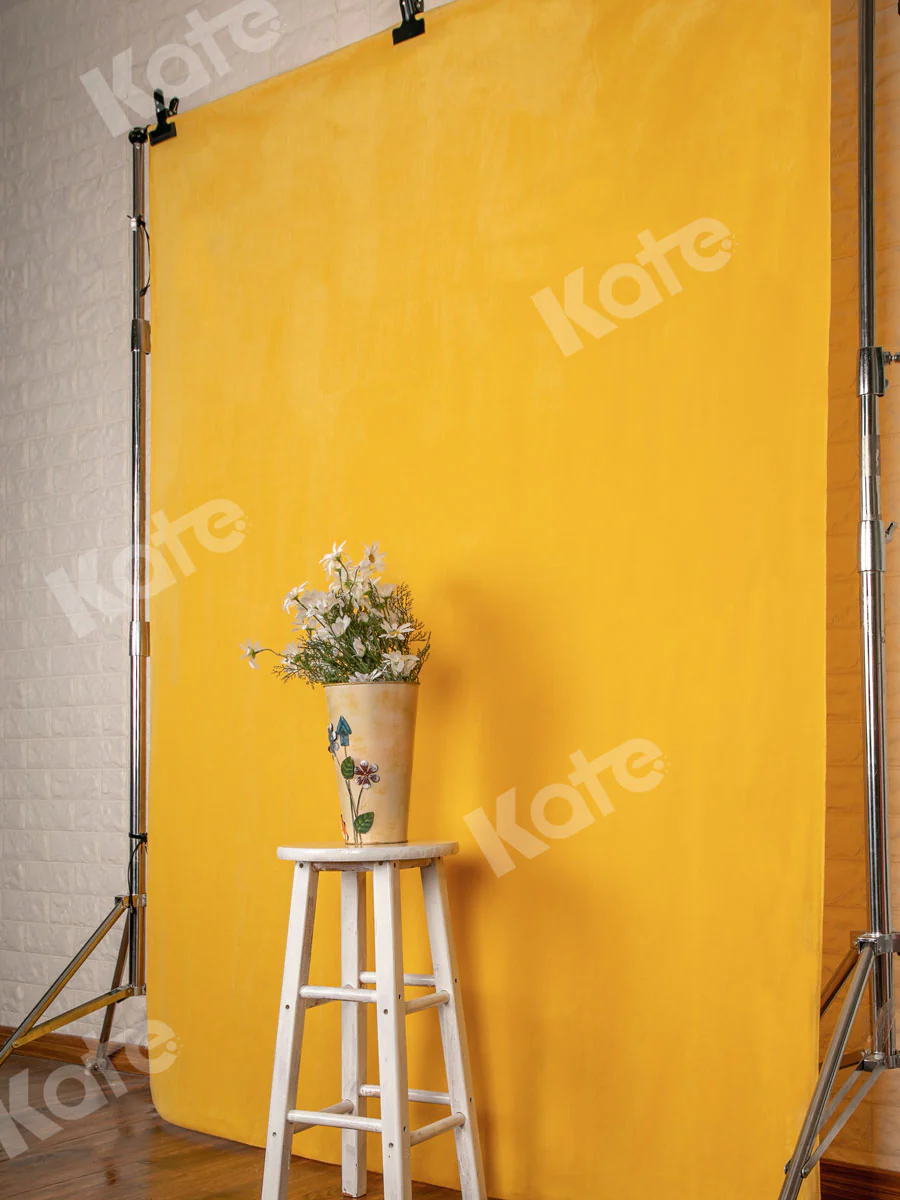 Kate 6x9ft Pure Yellow Solid Backdrop for Photography Fabric Background(HGCSB) - Image 6