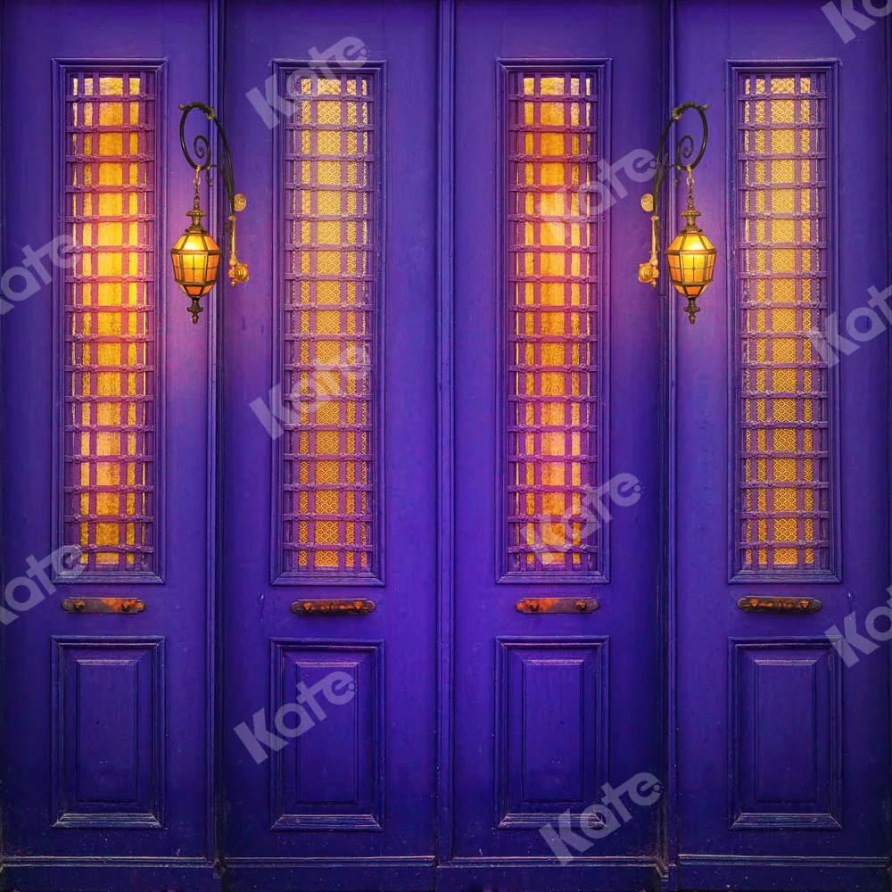 Kate Purple Door Night Light Backdrop Designed by Chain Photography - Image 2