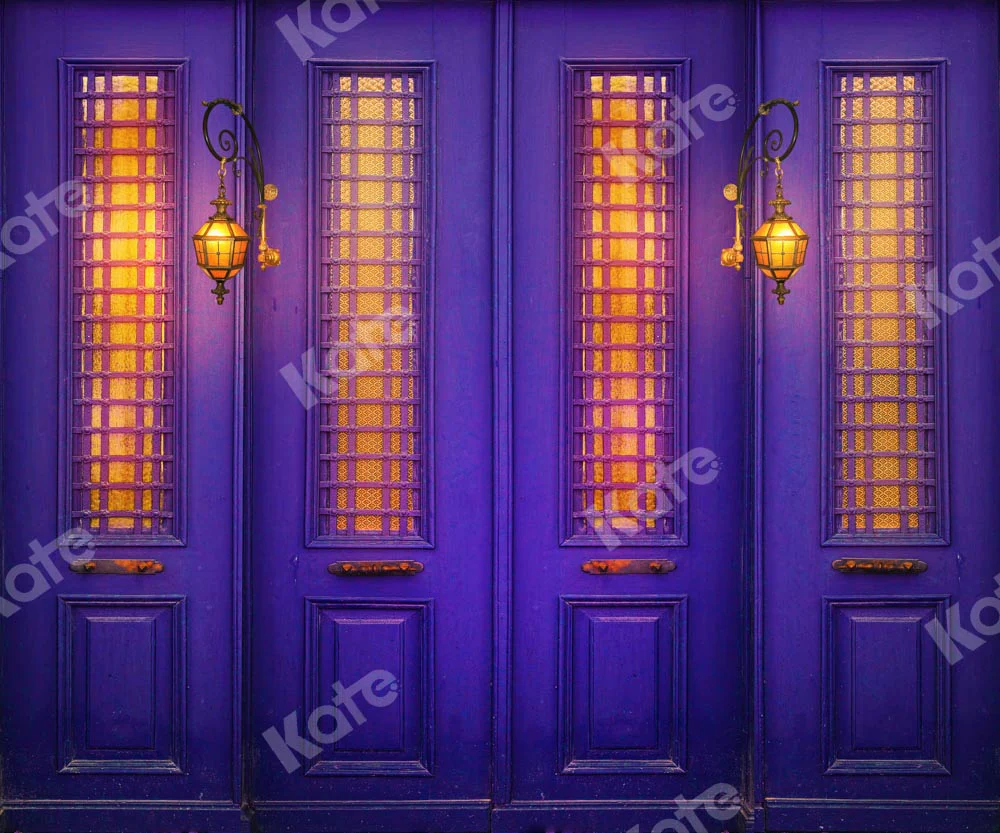 Kate Purple Door Night Light Backdrop Designed by Chain Photography - Image 3