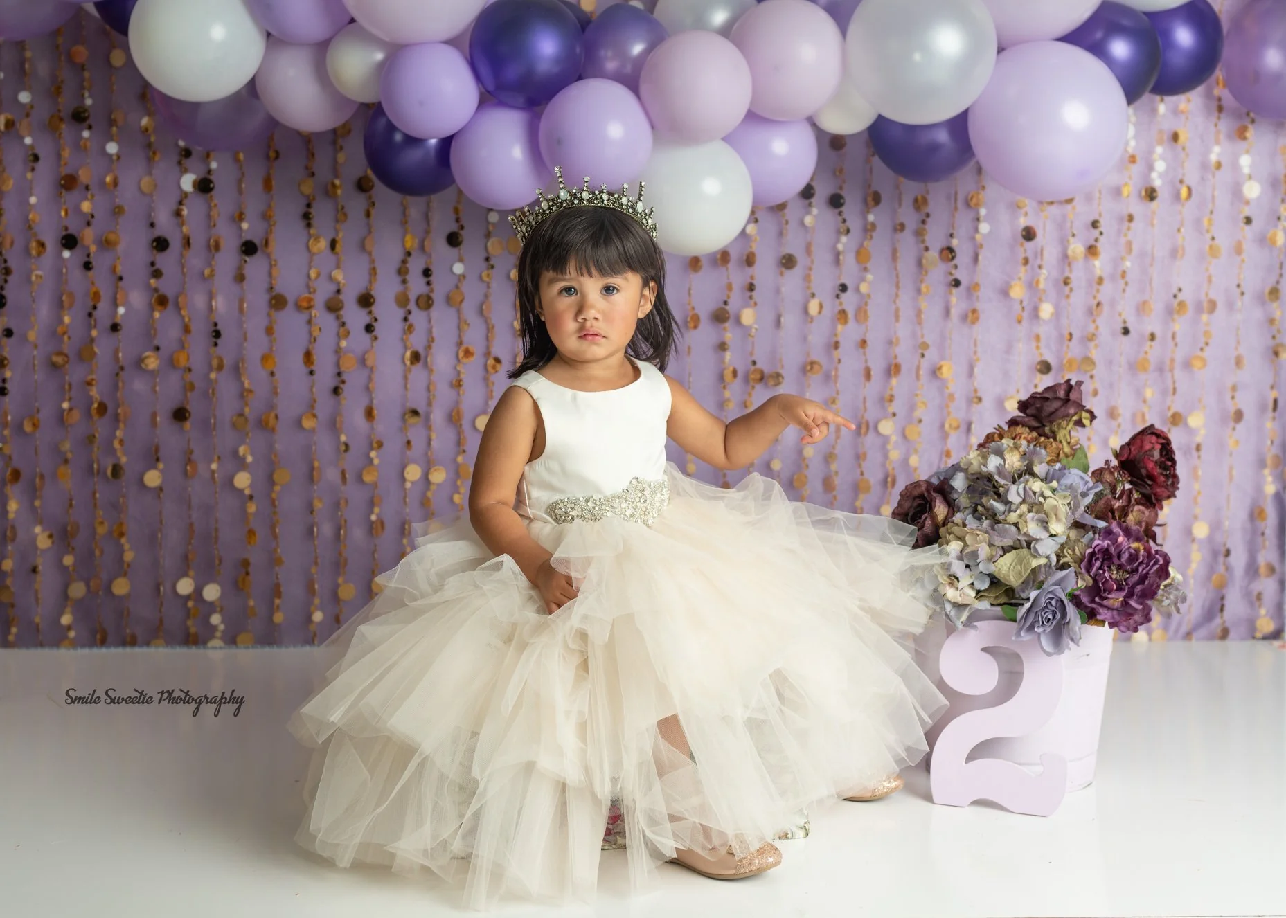 Kate Purple Gold Dots Children Backdrop for Photography Designed by Lisa B - Image 4