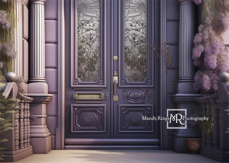 Kate Purple Victorian Door Wisteria Backdrop Designed by Mandy Ringe Photography - Image 2
