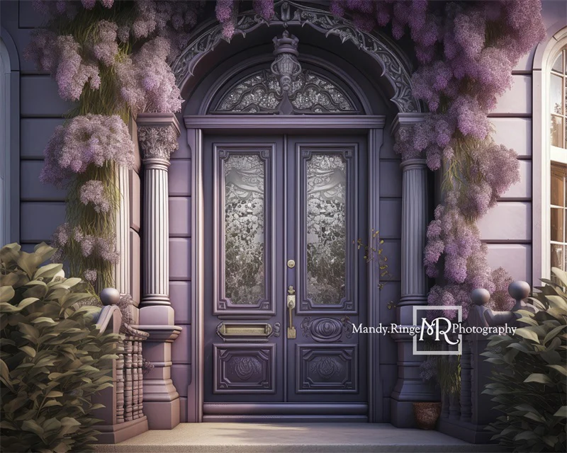 Kate Purple Victorian Door Wisteria Backdrop Designed by Mandy Ringe Photography - Image 5