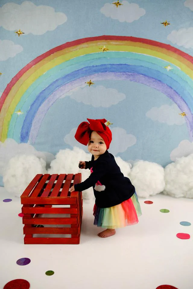 Kate Rainbow clouds and dreams Backdrop Children - Image 6