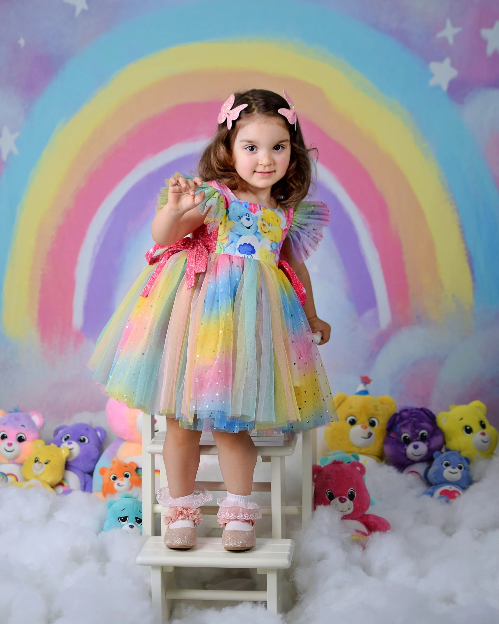 Kate Rainbow Girly Cake Smash Backdrop Designed by GQ - Image 3