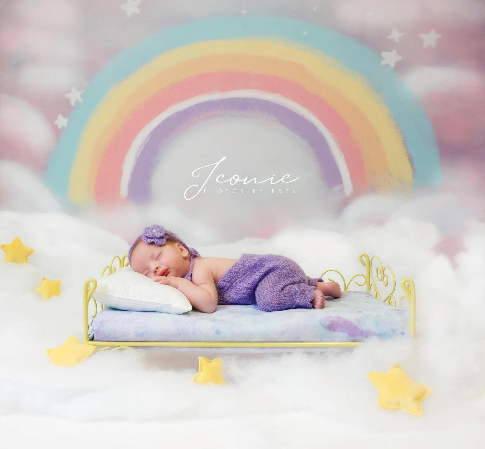 Kate Rainbow Girly Cake Smash Backdrop Designed by GQ - Image 4