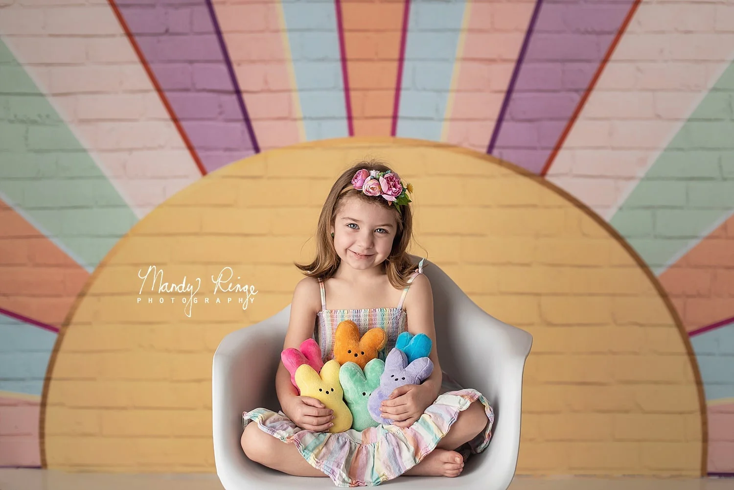 Kate Rainbow Sunshine Wall Backdrop Designed by Mandy Ringe Photography