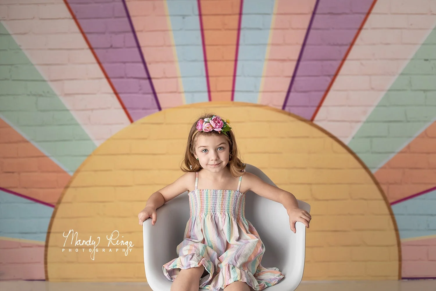Kate Rainbow Sunshine Wall Backdrop Designed by Mandy Ringe Photography - Image 4