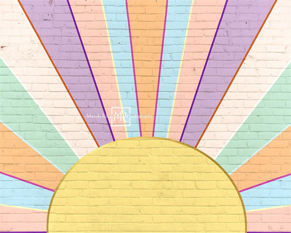 Kate Rainbow Sunshine Wall Backdrop Designed by Mandy Ringe Photography - Image 5