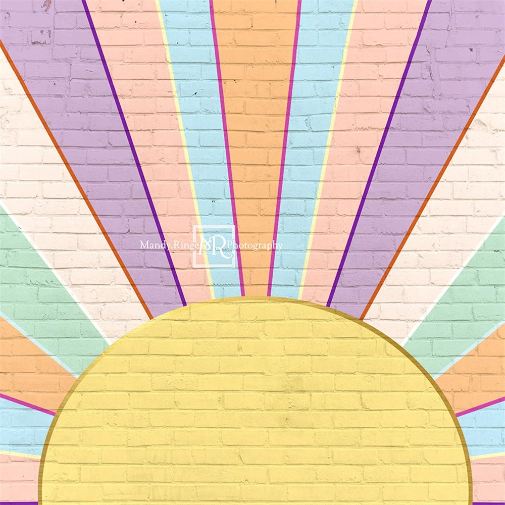 Kate Rainbow Sunshine Wall Backdrop Designed by Mandy Ringe Photography - Image 6