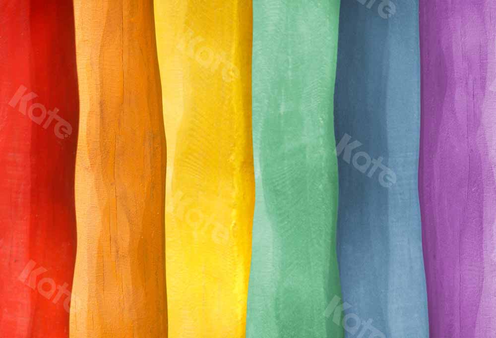 Kate Rainbow Wood Backdrop Designed by Uta Mueller Photography