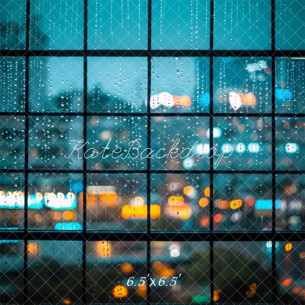 Kate Rainy Window Modern City Lights Backdrop Designed by Mini MakeBelieve - Image 2