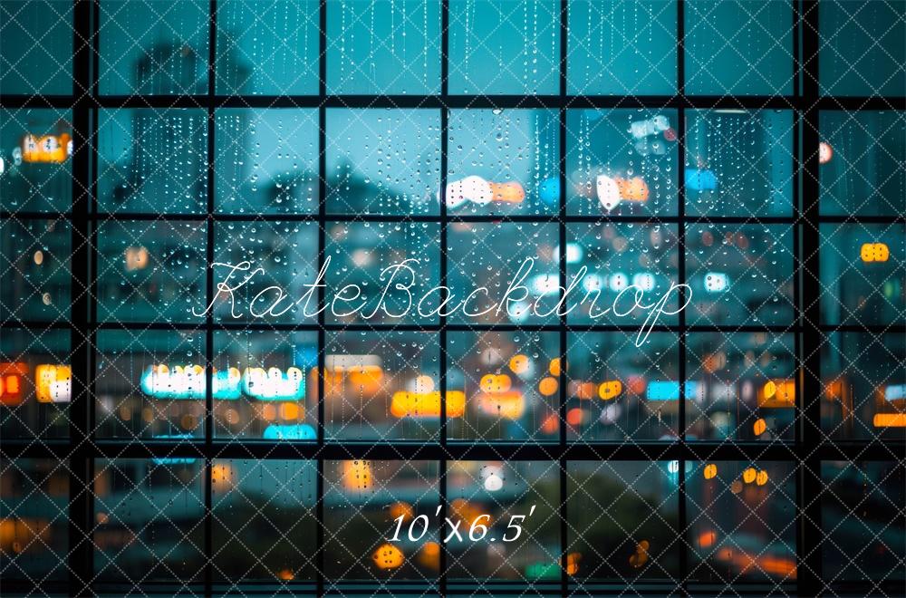 Kate Rainy Window Modern City Lights Backdrop Designed by Mini MakeBelieve - Image 4