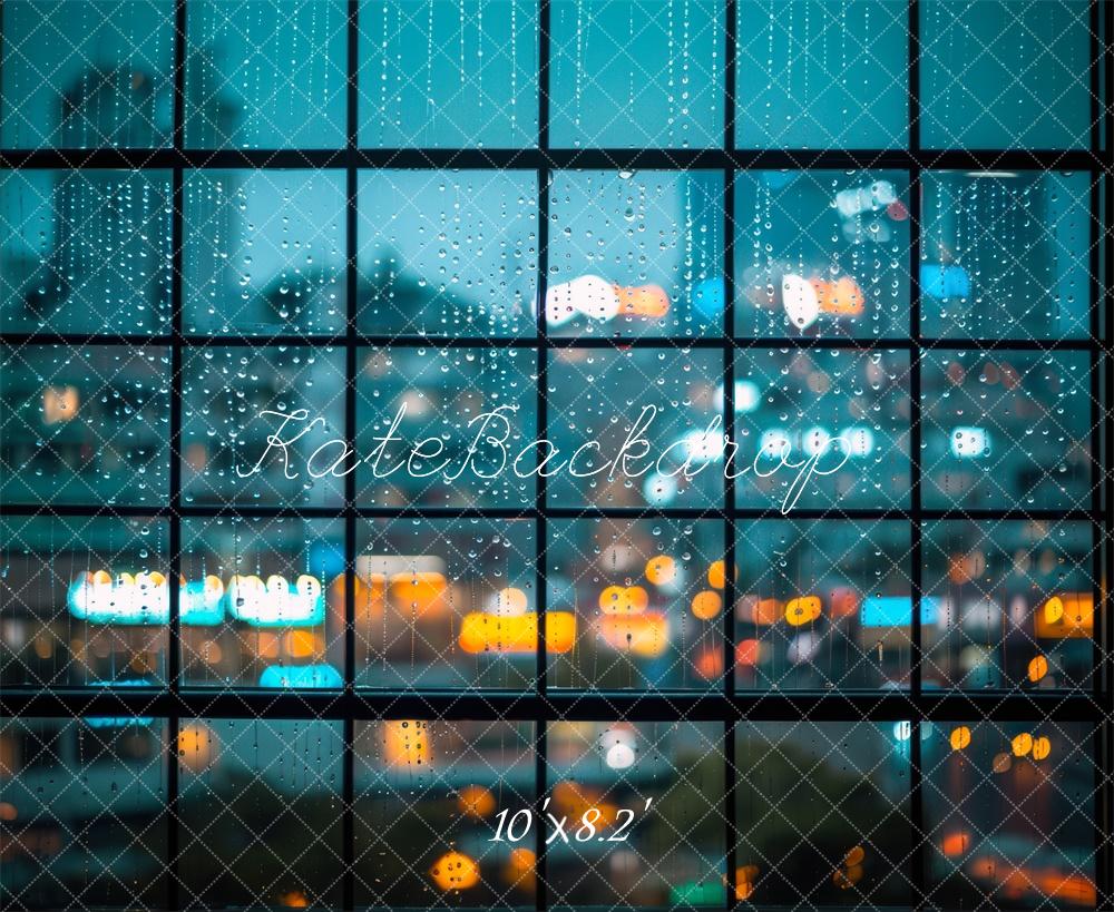 Kate Rainy Window Modern City Lights Backdrop Designed by Mini MakeBelieve - Image 5