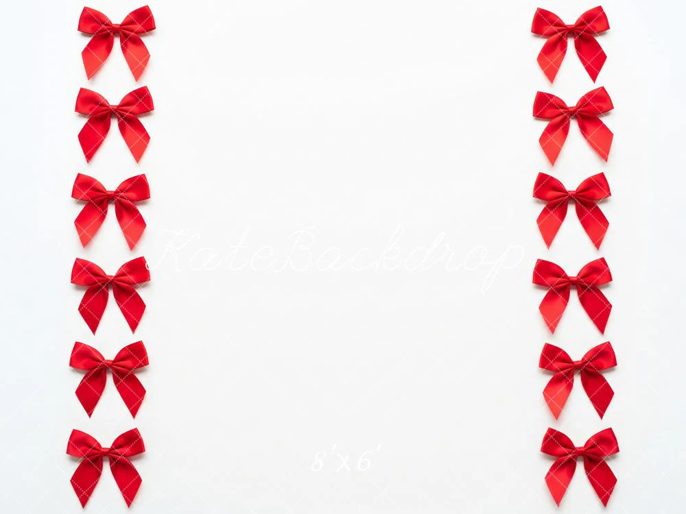 Kate Red Bows White Floor Backdrop Designed by Patty Robert - Image 3