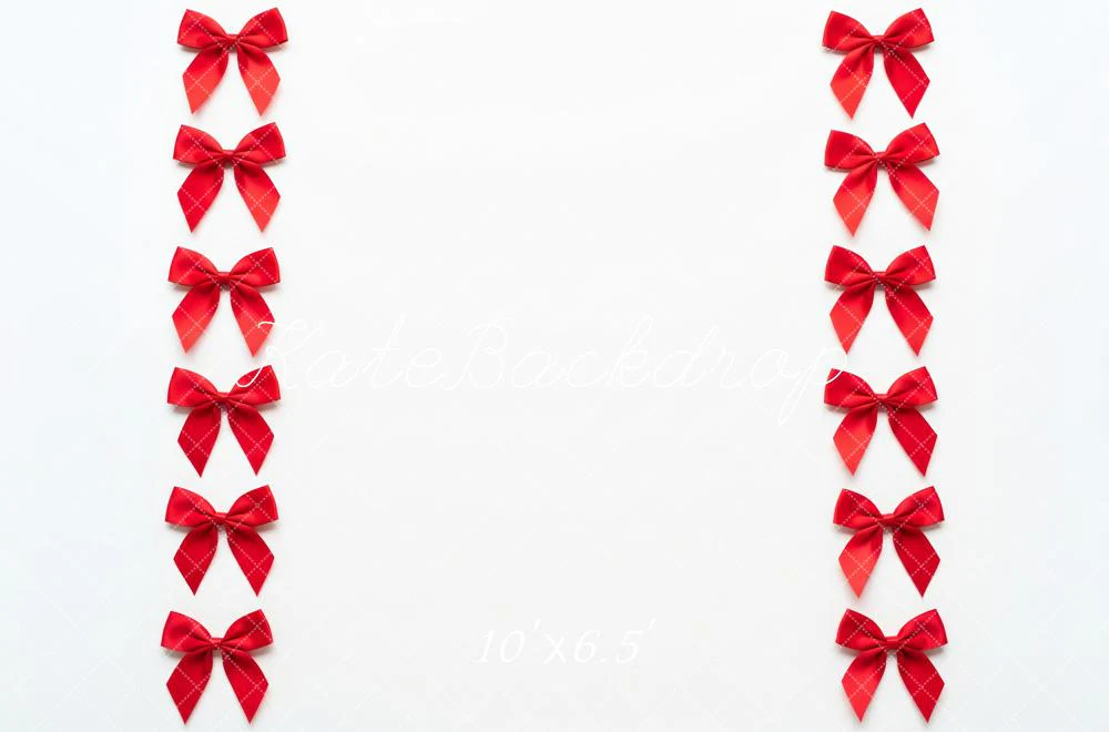 Kate Red Bows White Floor Backdrop Designed by Patty Robert - Image 4