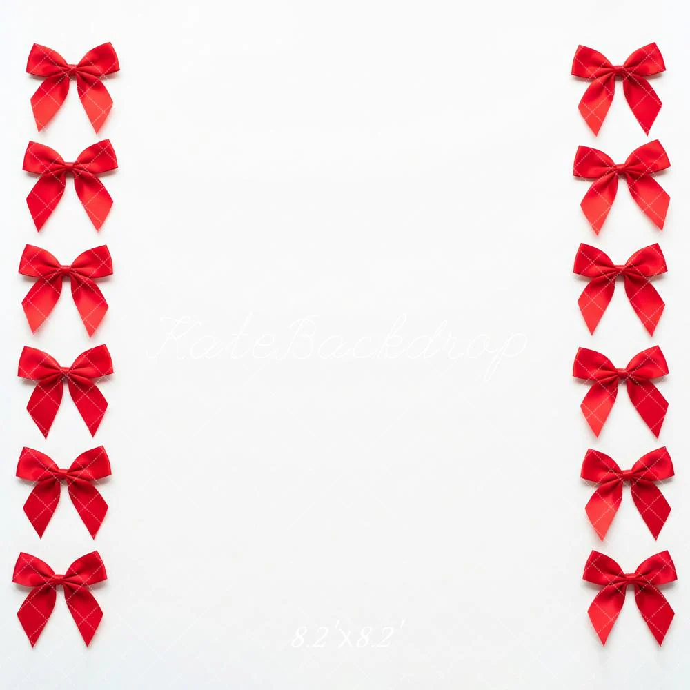 Kate Red Bows White Floor Backdrop Designed by Patty Robert - Image 5
