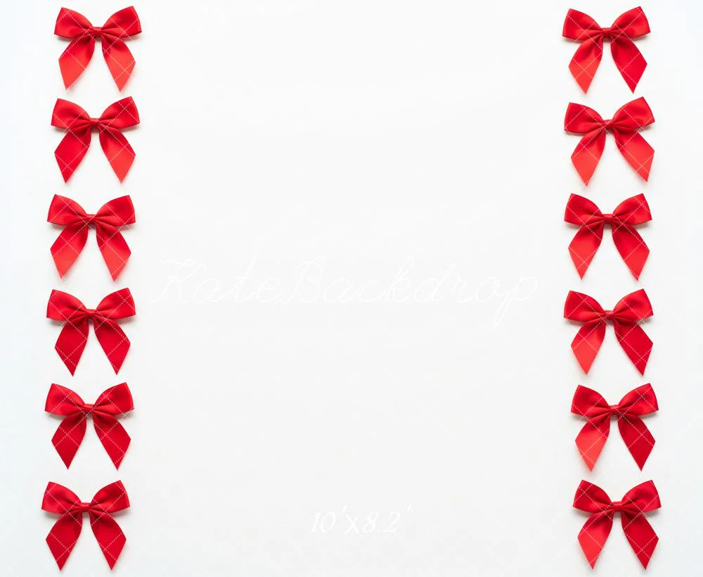 Kate Red Bows White Floor Backdrop Designed by Patty Robert - Image 6