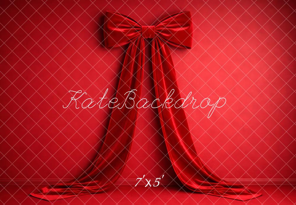 Kate Red Fabric Wall Bow Backdrop Designed by Megan Leigh Photography