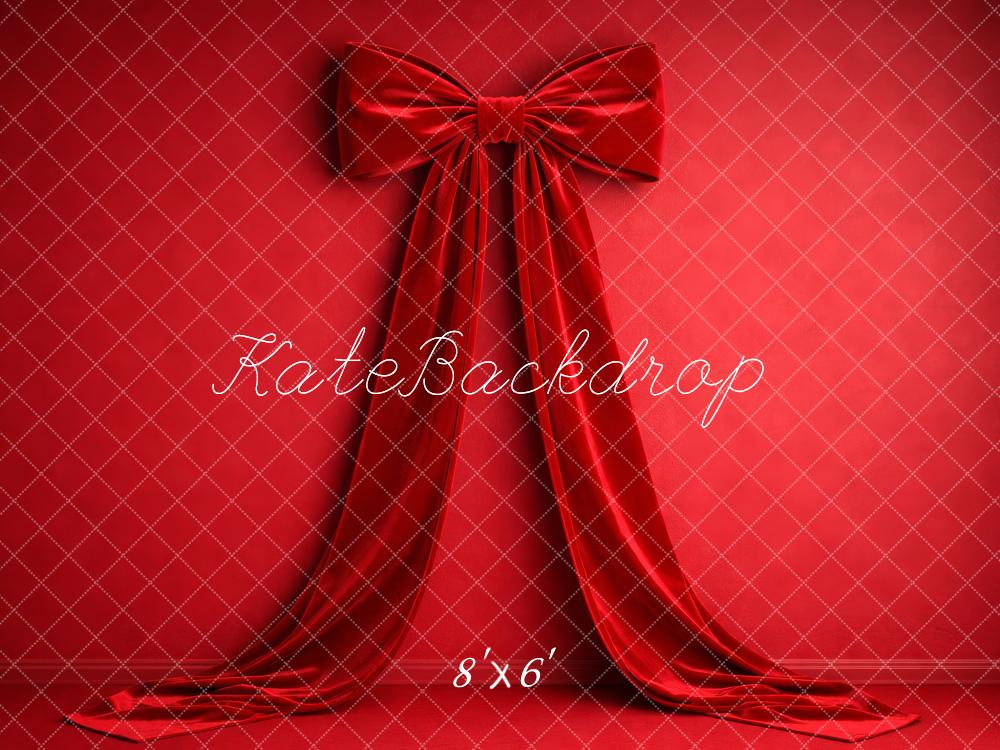 Kate Red Fabric Wall Bow Backdrop Designed by Megan Leigh Photography - Image 3