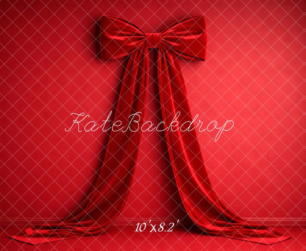 Kate Red Fabric Wall Bow Backdrop Designed by Megan Leigh Photography - Image 6