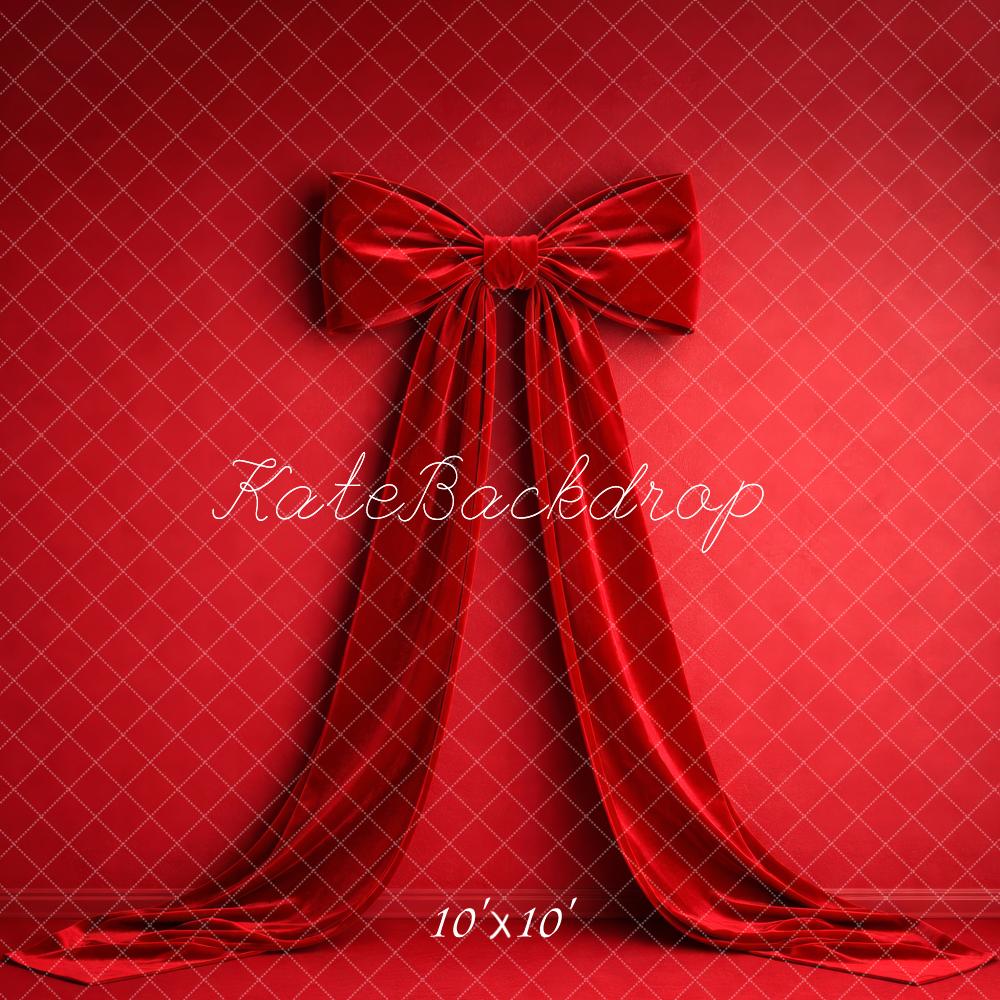 Kate Red Fabric Wall Bow Backdrop Designed by Megan Leigh Photography - Image 7