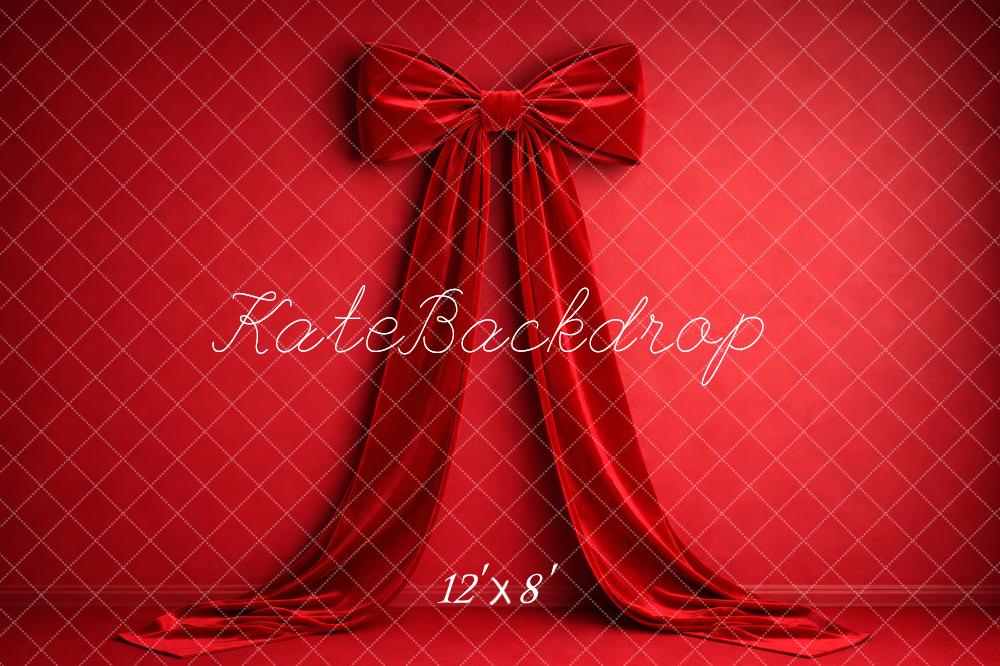 Kate Red Fabric Wall Bow Backdrop Designed by Megan Leigh Photography - Image 8
