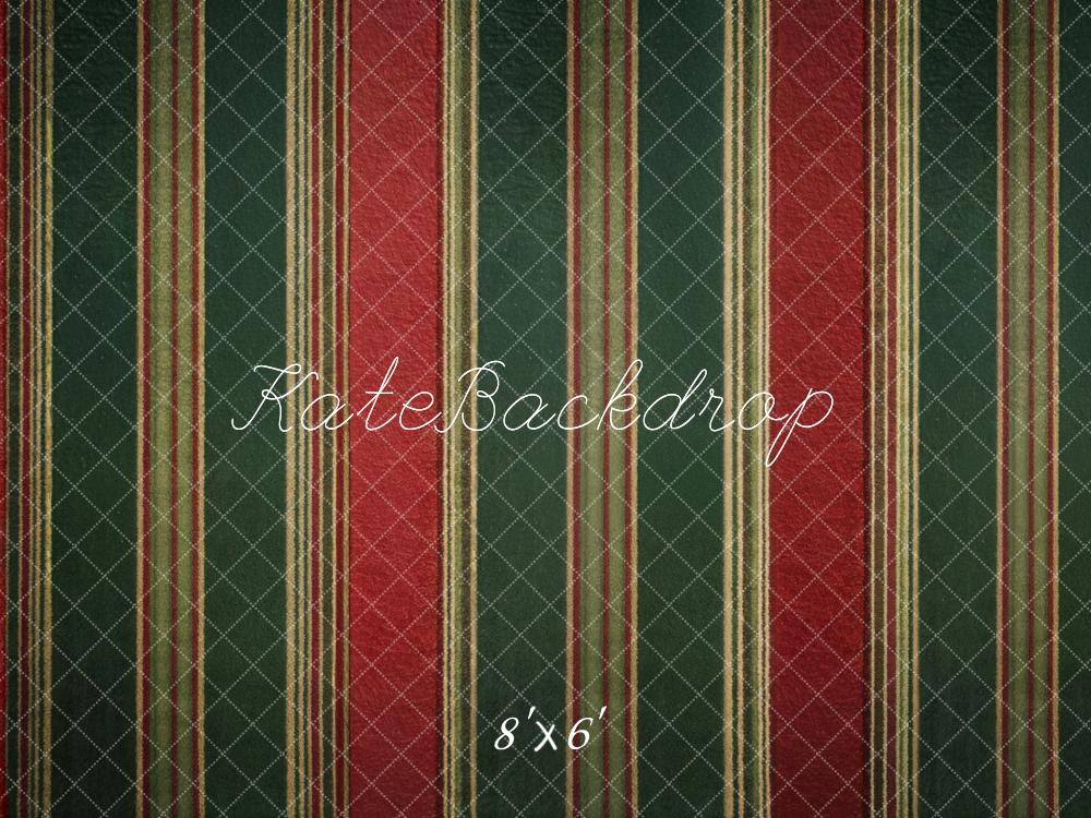 Kate Red Green Stripes Backdrop Designed by Kate Image - Image 3