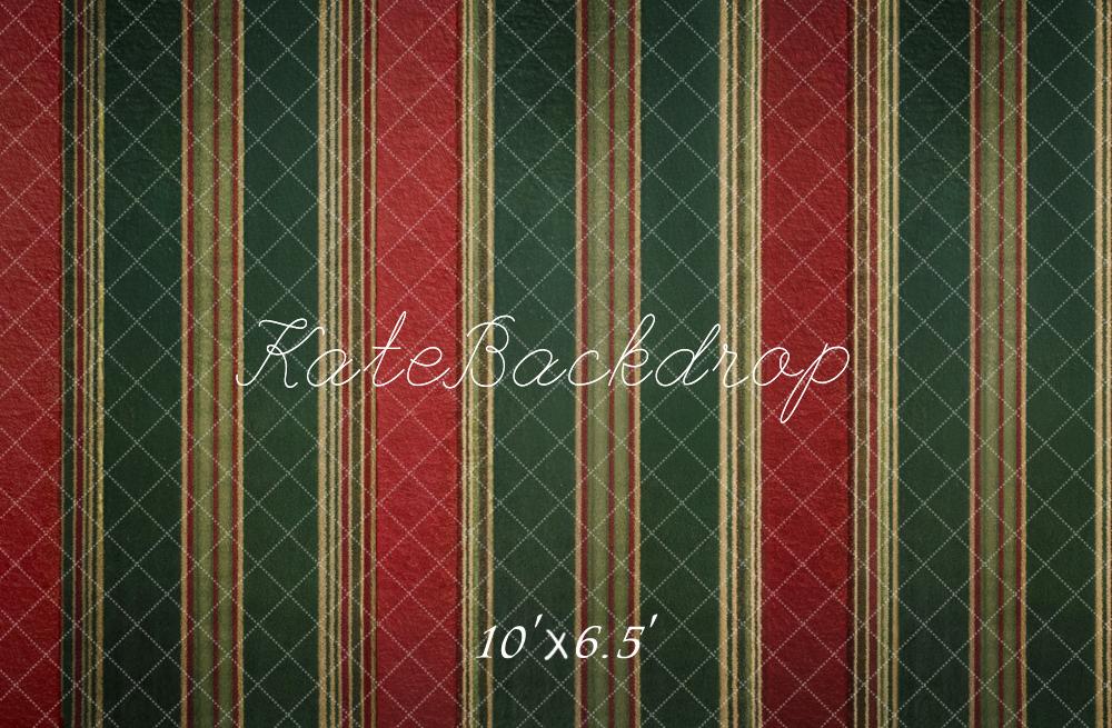 Kate Red Green Stripes Backdrop Designed by Kate Image - Image 4